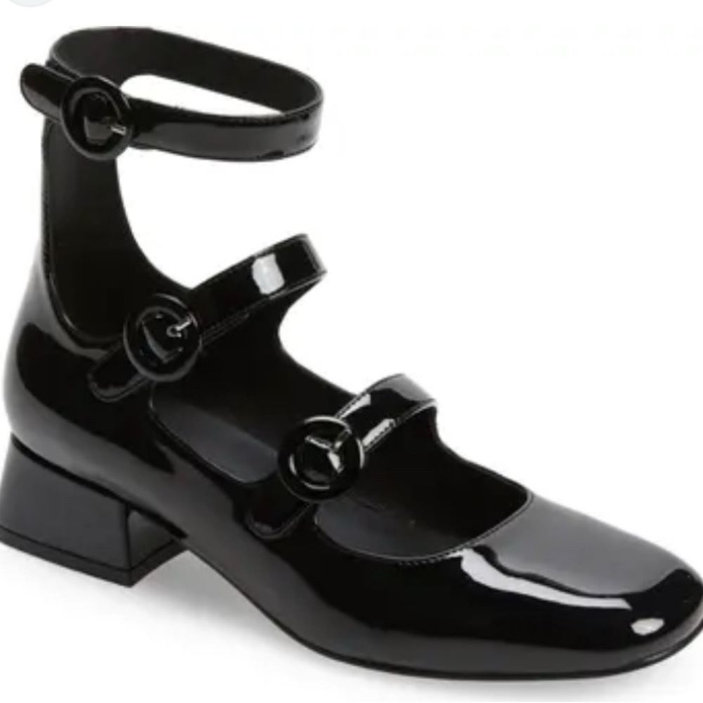 Anthropologie Jeffery Campbell Recital Ankle Strap Pump, Size 9.5
